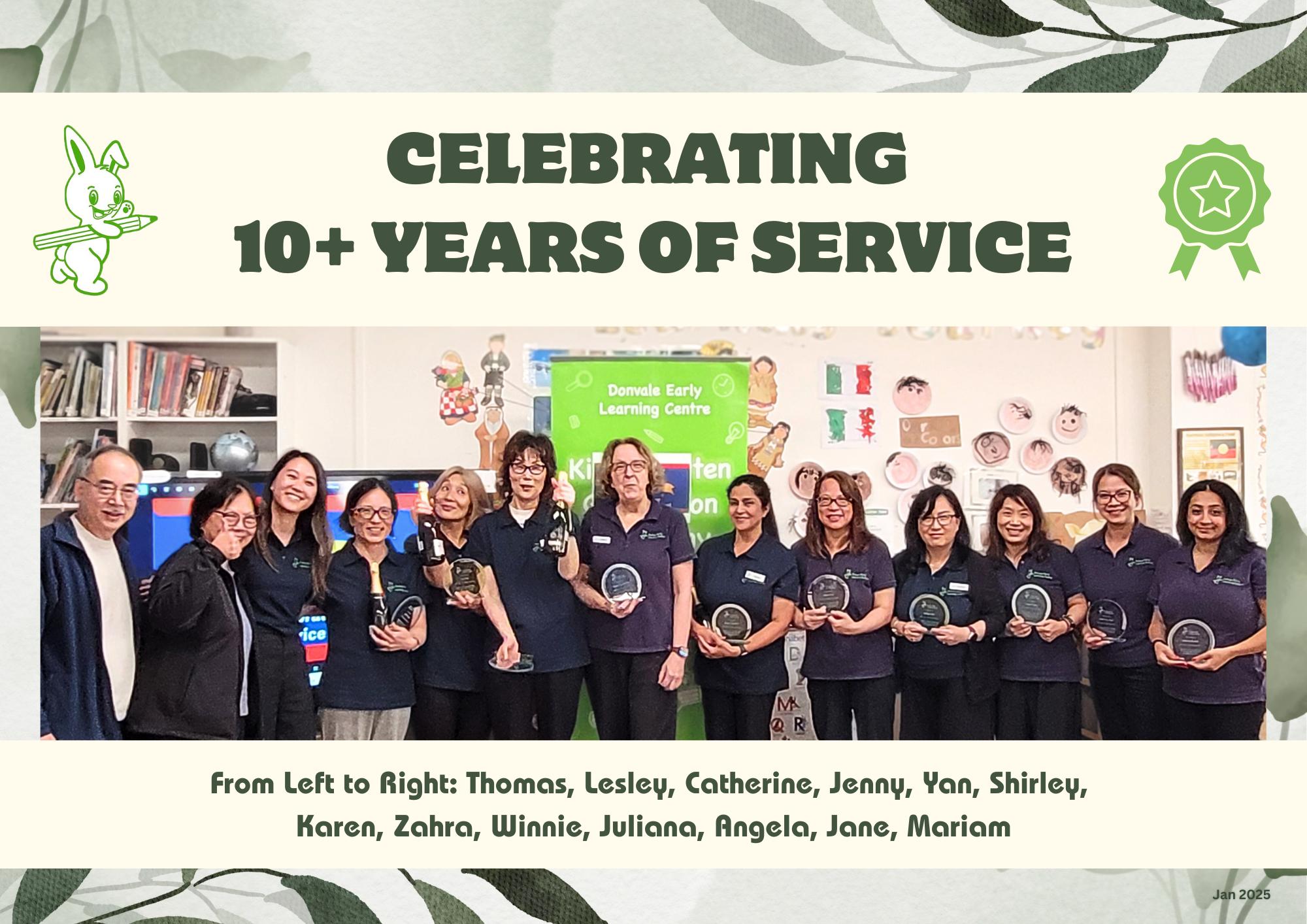 Donvale ELC LongServiceAward